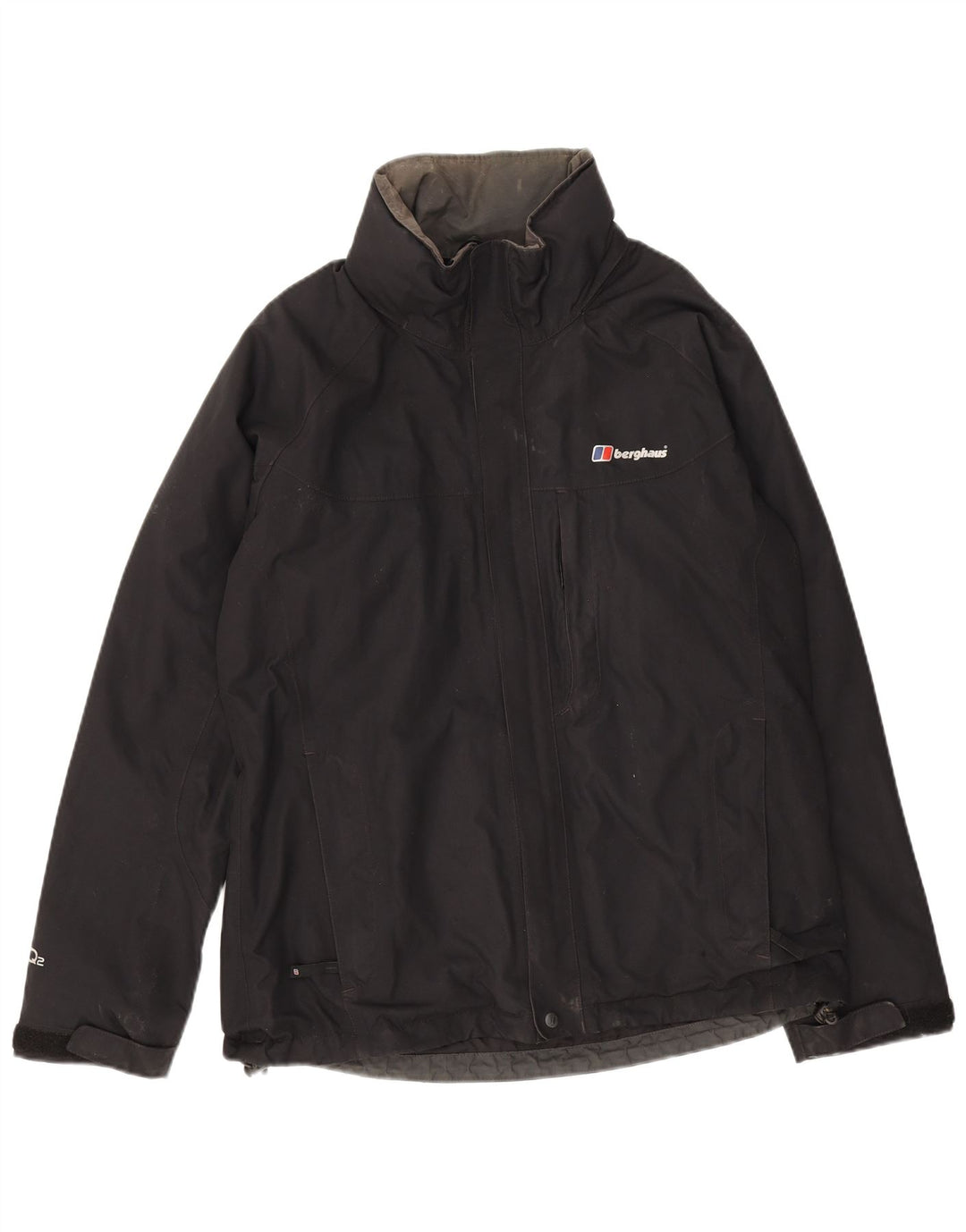 Berghaus Chaqueta impermeable para hombre UK 38 Medium Black Nylon