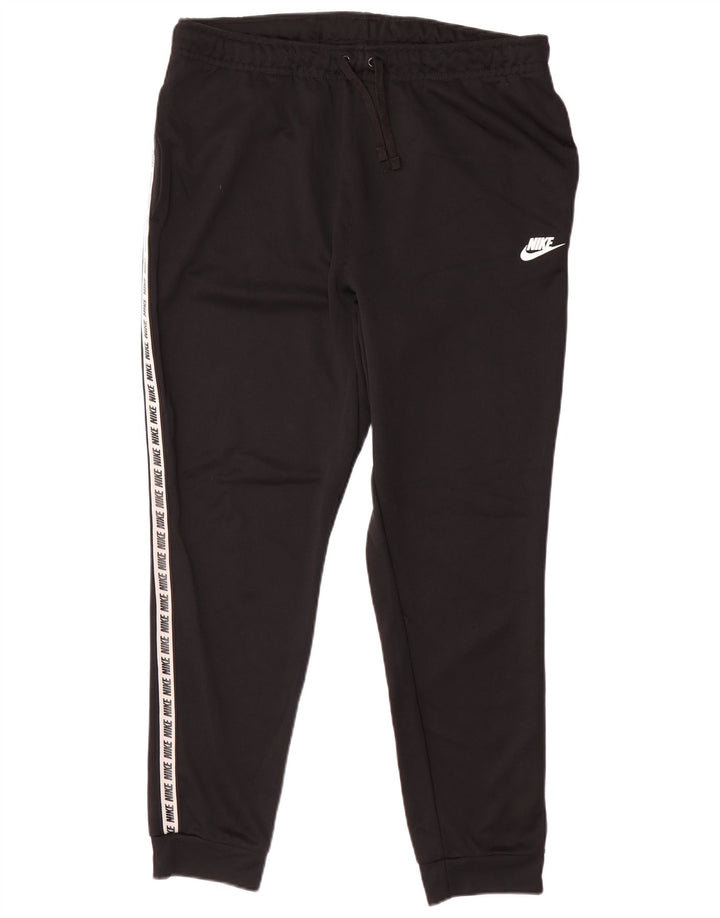 NIKE Hombre Pantalones de chándal con gráfico Joggers Large Poliéster negro