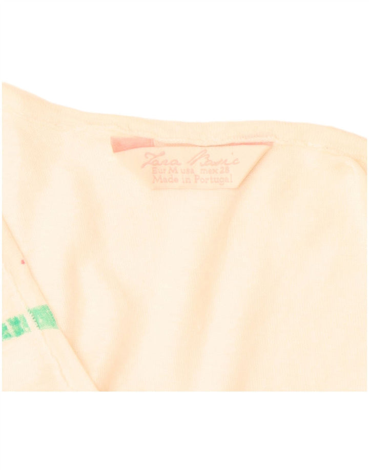 Zara Mujer Chaleco Top UK 40 Mediano Rayas Multicolor