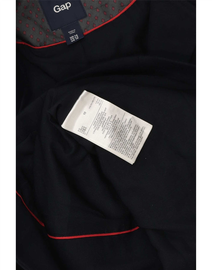 Gap Chaqueta Blazer de 3 Botones para Mujer UK 44 Grande Algodón Azul Marino