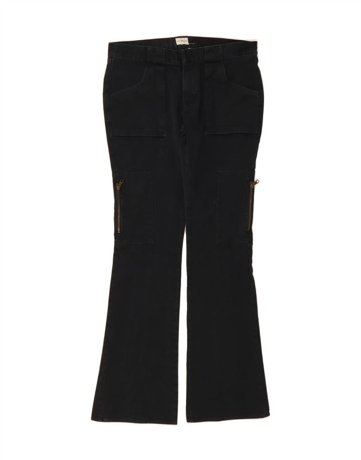CALVIN KLEIN Womens Bootcut Cargo Trousers W31 L34 Black Cotton Vintage Calvin Klein and Second-Hand Calvin Klein from Messina Hembry 