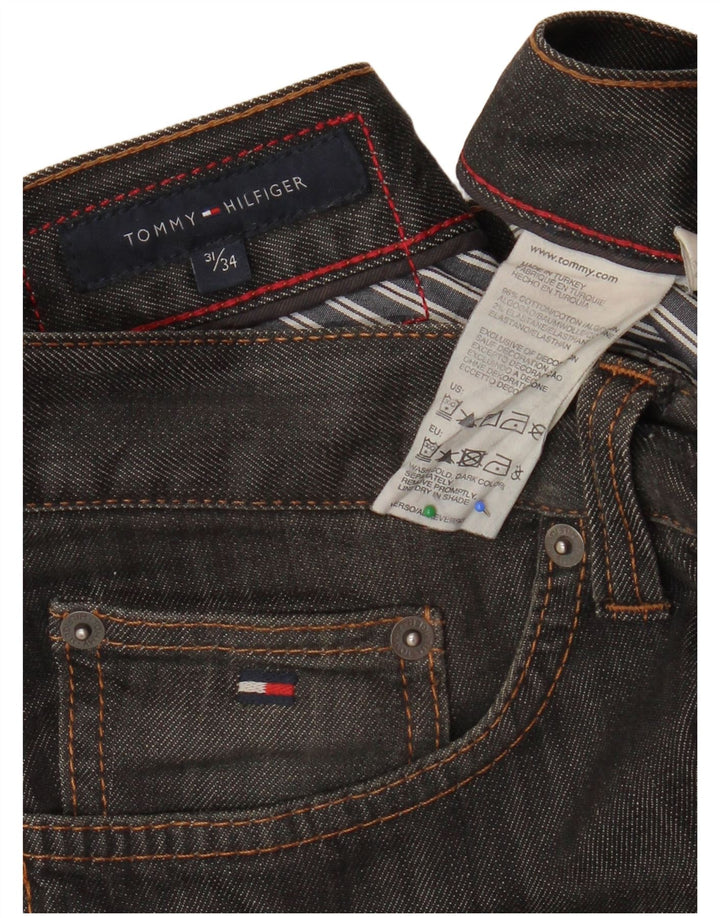 TOMMY HILFIGER Vaqueros rectos para hombre W31 L28 Algodón gris