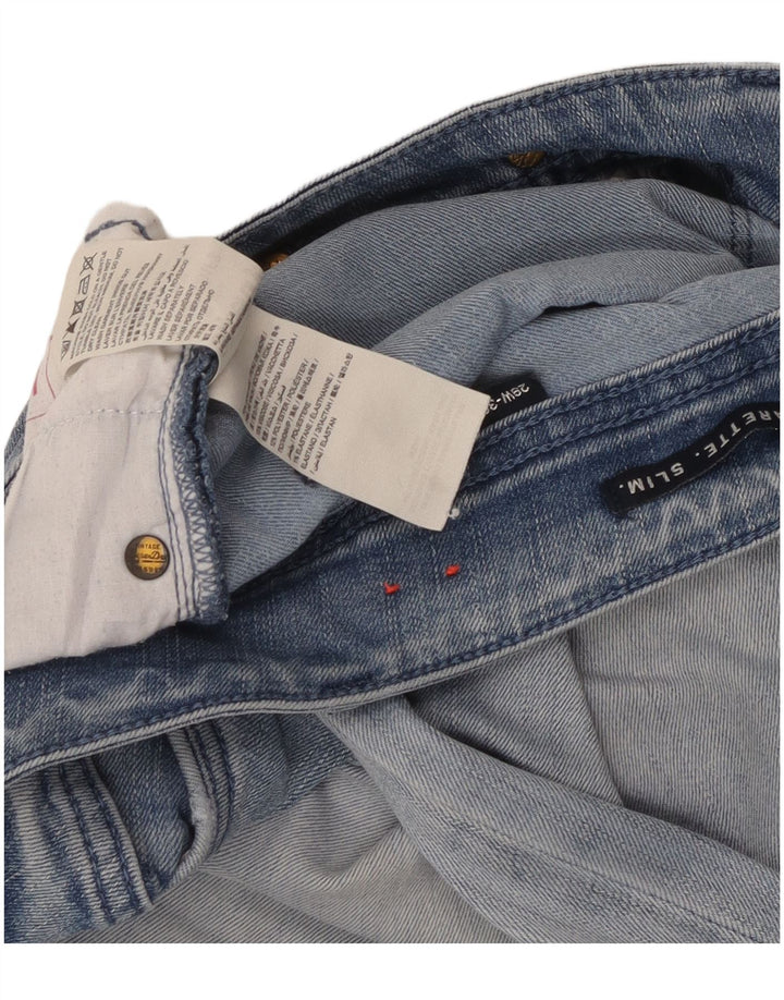 Vaqueros Superdry Mujer Cigarrillo Slim W29 L32 Algodón Azul