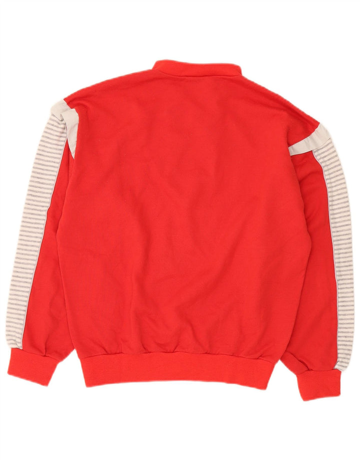 Lotto Jersey De Cuello Con Botones Para Hombre Pequeño Rojo Colorblock Algodón