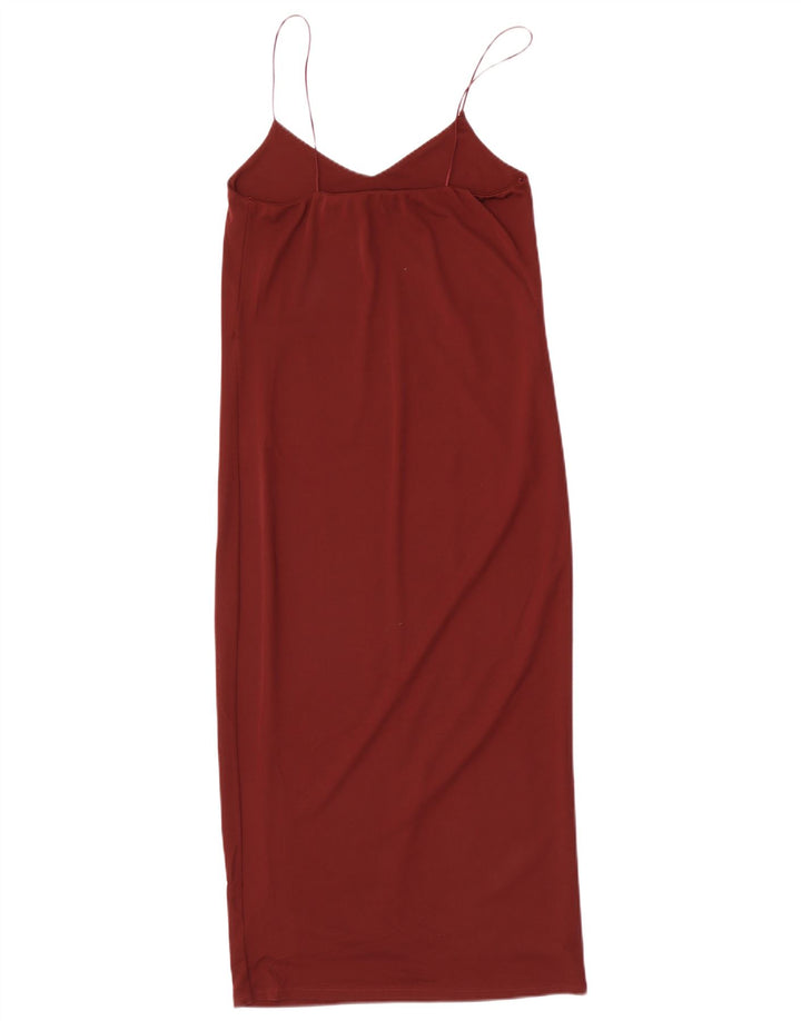 Zara Vestido lencero para mujer Reino Unido 8 Pequeño Granate