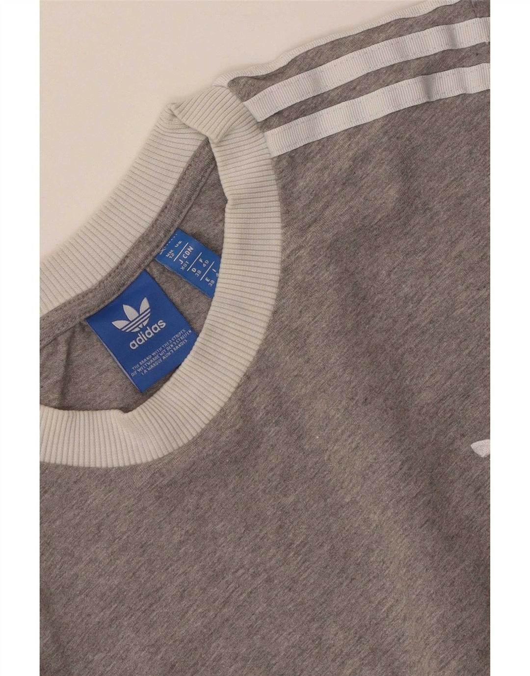 Adidas - Sudadera gráfica para mujer (talla 40), color gris medio