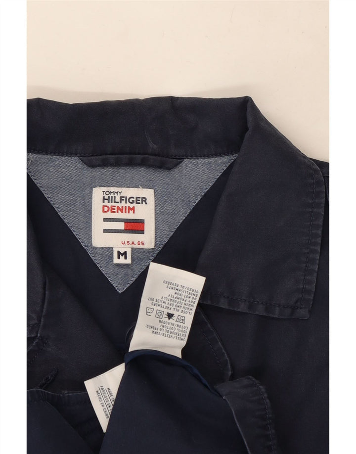 Tommy Hilfiger Chaqueta militar para mujer UK 14 Mediana Azul marino Algodón