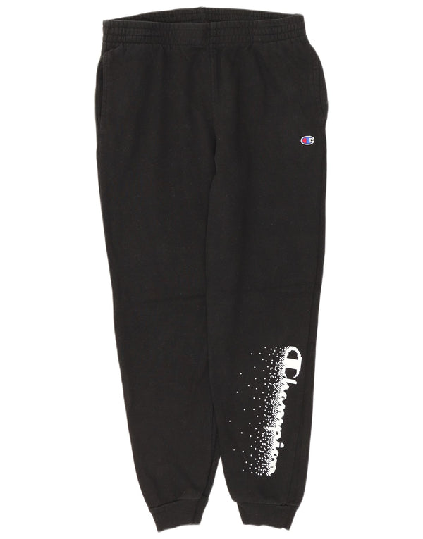 Champion Pantalones de chándal con estampado gráfico para niñas 13-14 años XL Negro