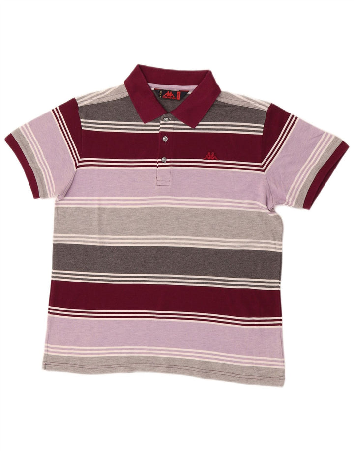 Polo Kappa Hombre Grande De Algodón A Rayas Multicolor