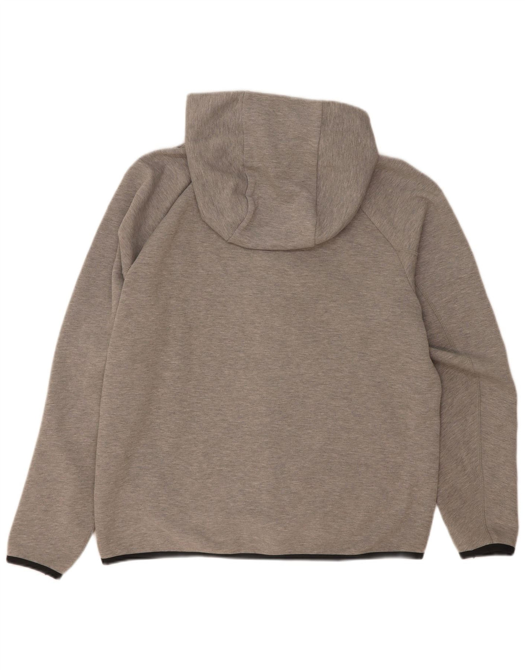 Nike - Sudadera con capucha y cremallera para hombre, algodón moteado en gris medio