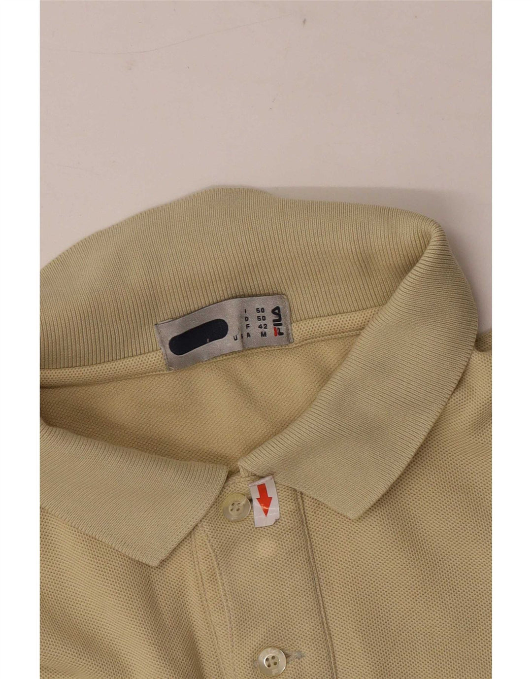 Polo Fila Hombre IT 50 Algodón Beige Medio