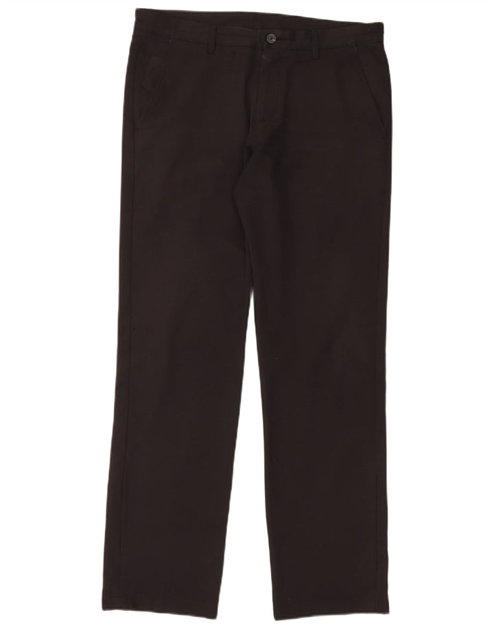 Hugo Boss Pantalón chino slim fit para hombre IT 48 Medium W34 L32 Poliéster negro