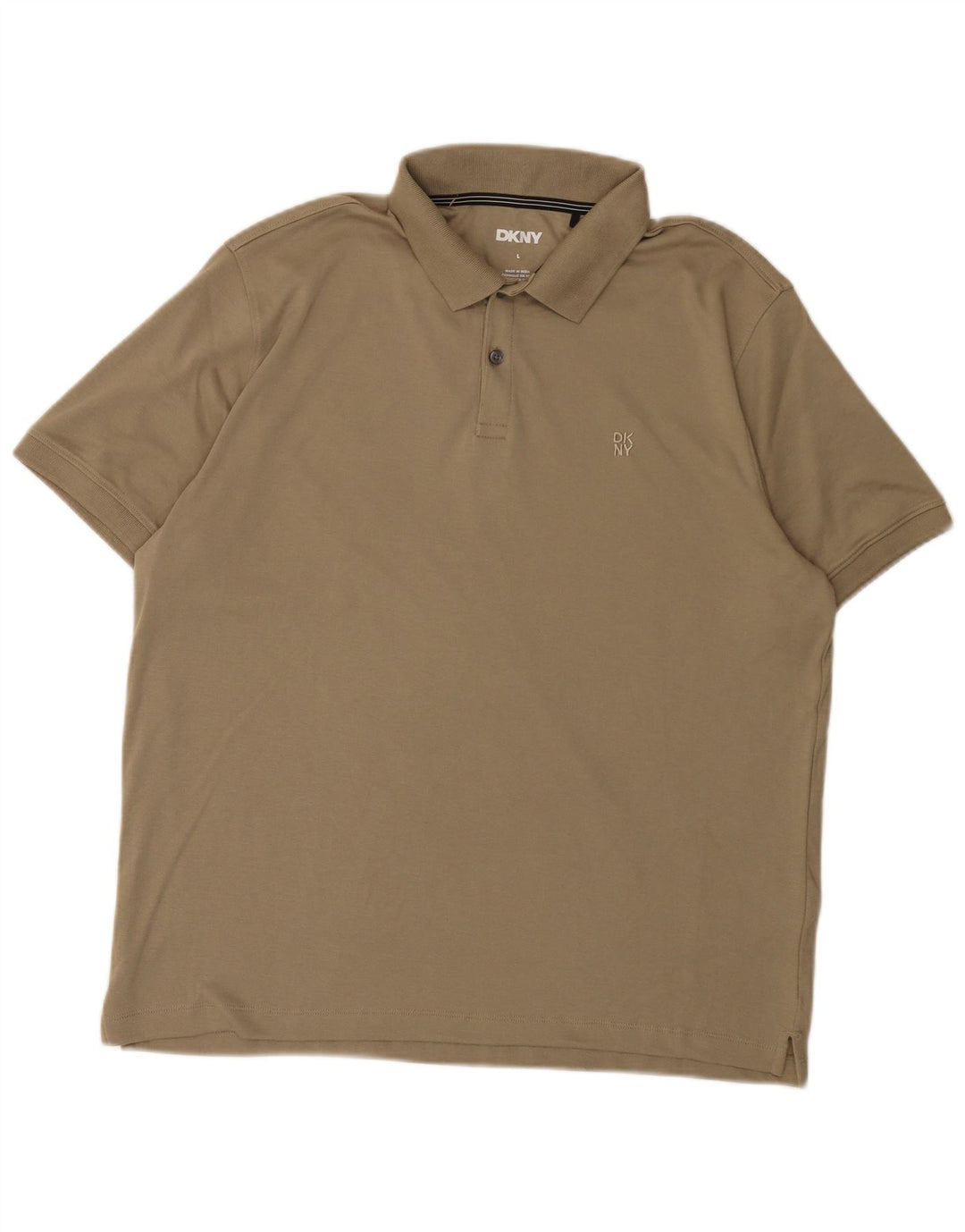 Polo Dkny Hombre Algodón Caqui Grande