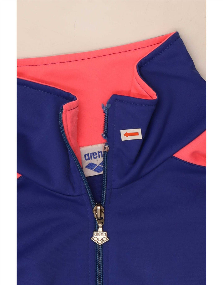 Arena Mens Graphic Chándal Top Chaqueta 2XL Azul Colorblock