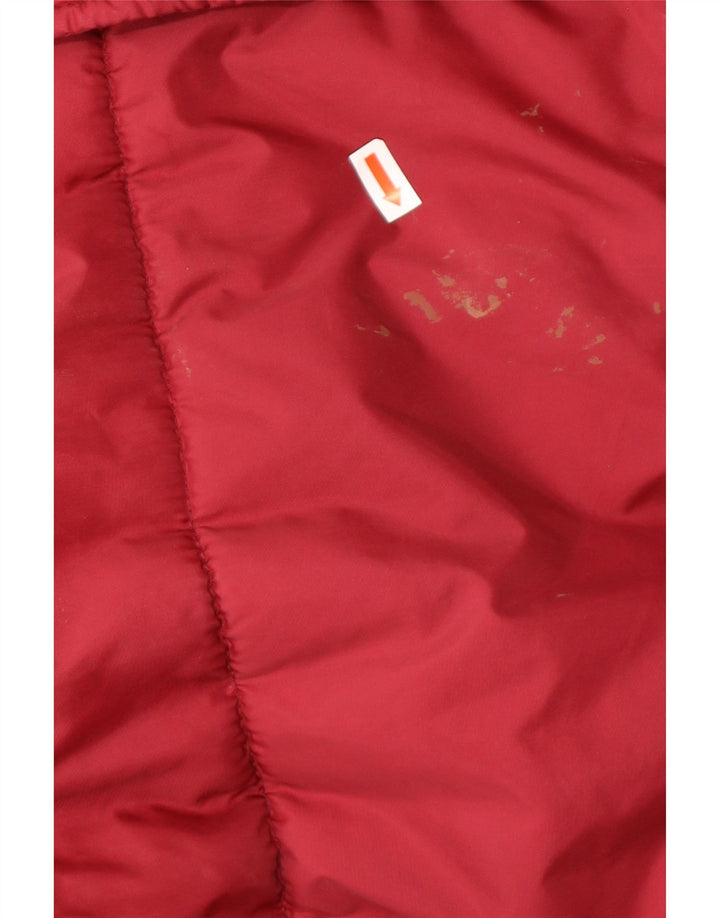 Vintage hombres chaqueta acolchada Reino Unido 42 XL rojo