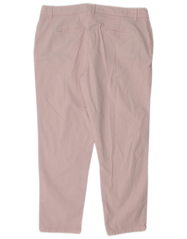 JOULES Pantalones chinos cónicos para mujer UK 14 Large W32 L25 Algodón rosa