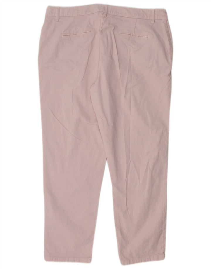 JOULES Pantalones chinos cónicos para mujer UK 14 Large W32 L25 Algodón rosa