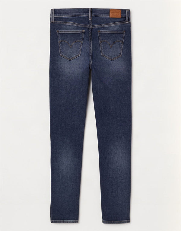 Levi's Vaqueros súper ajustados de talle alto 720 para mujer W28 L30 Algodón azul marino