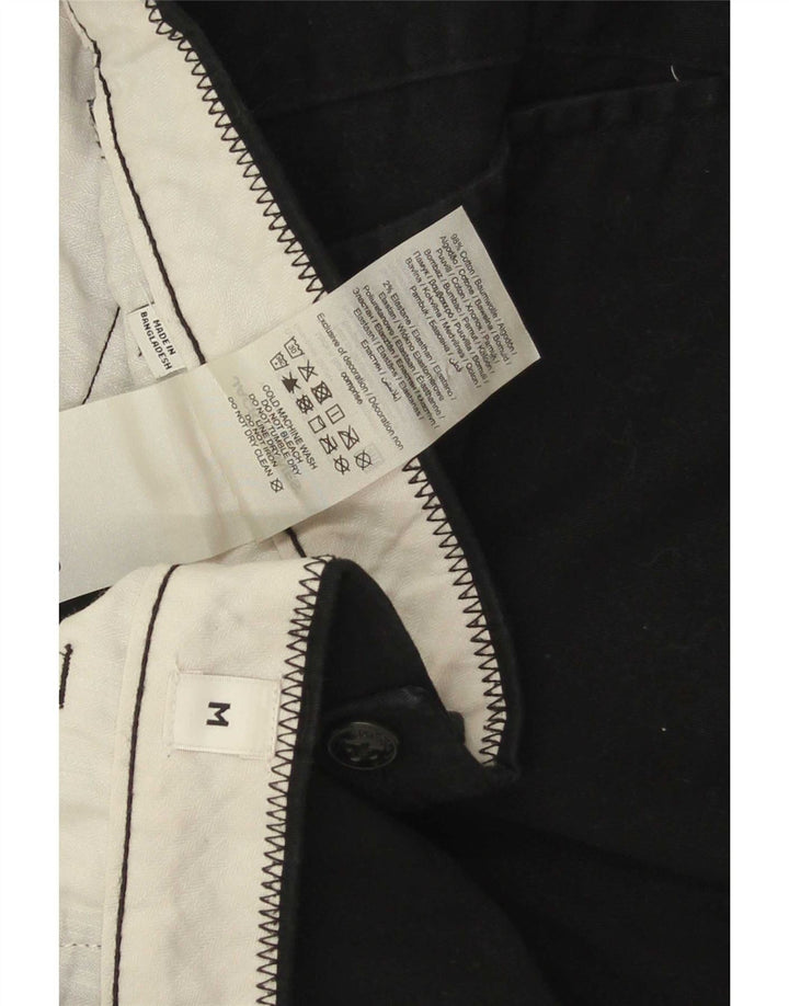 Jack & Jones Mens Chino Shorts Medium W34 Algodón Negro