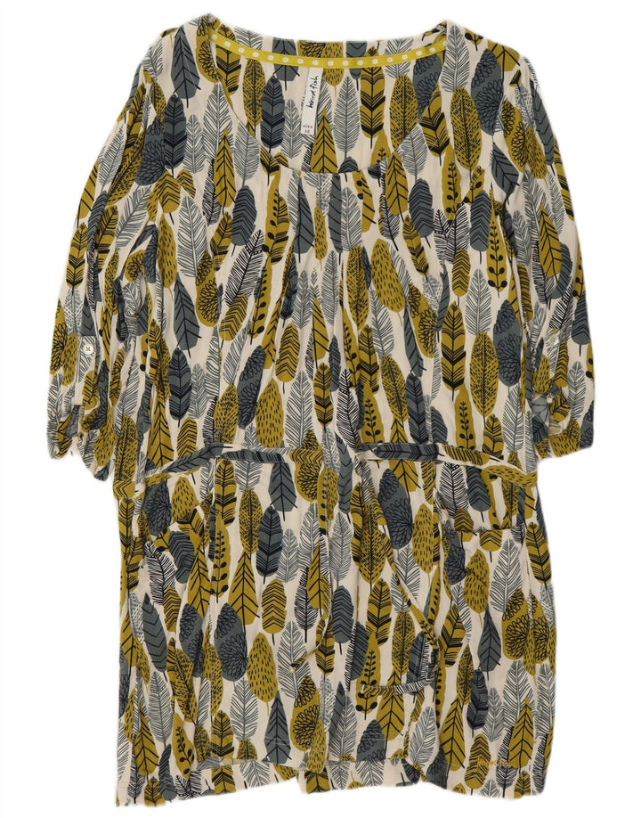 Weird Fish Vestido recto con estampado abstracto para mujer, talla M, multicolor