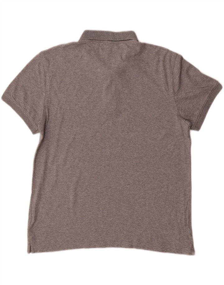 CALVIN KLEIN Polo para hombre de algodón moteado gris medio