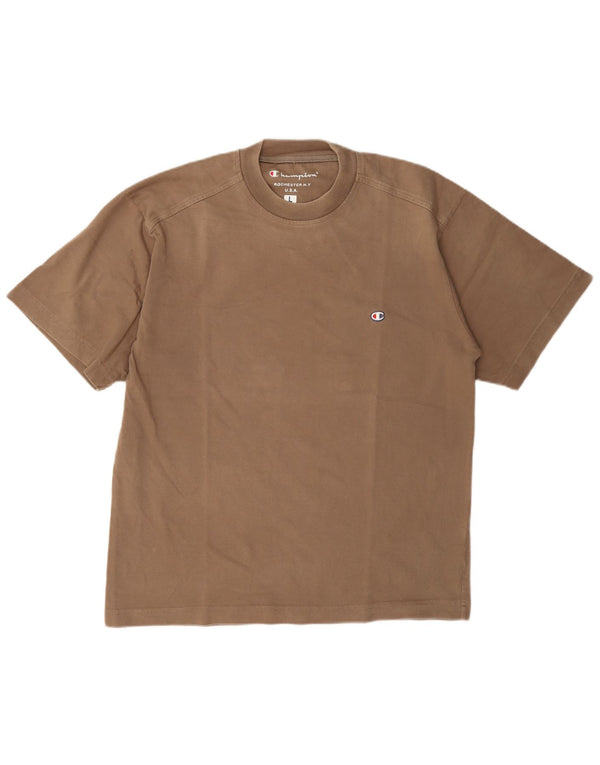 Champion Camiseta para hombre Top Large Brown Cotton