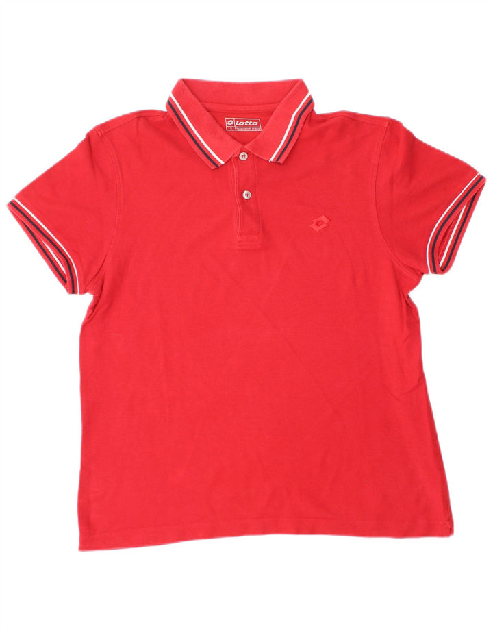Polo Lotto Hombre Pequeño Rojo