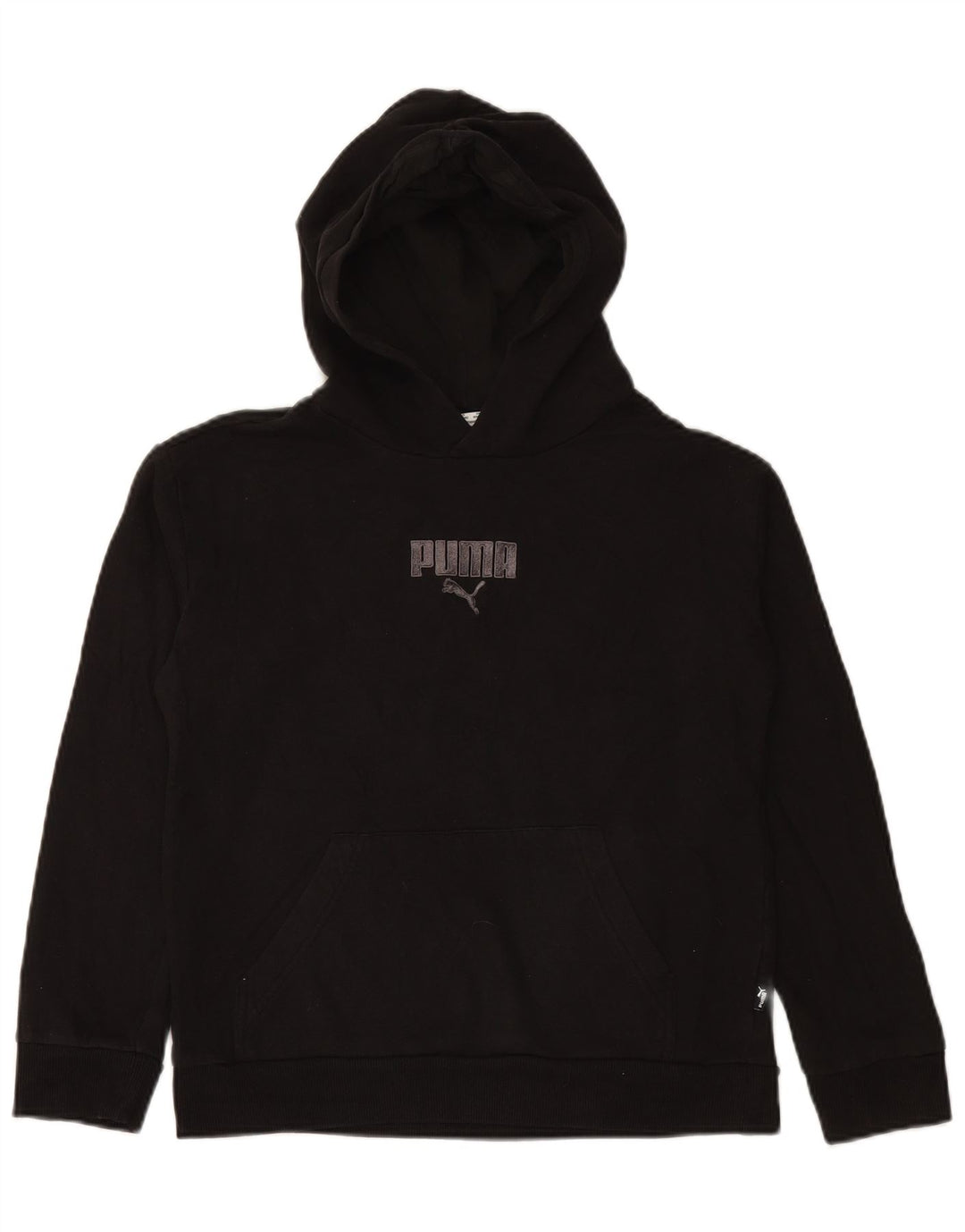 PUMA Sudadera con capucha para niños 13-14 años Grande Negro