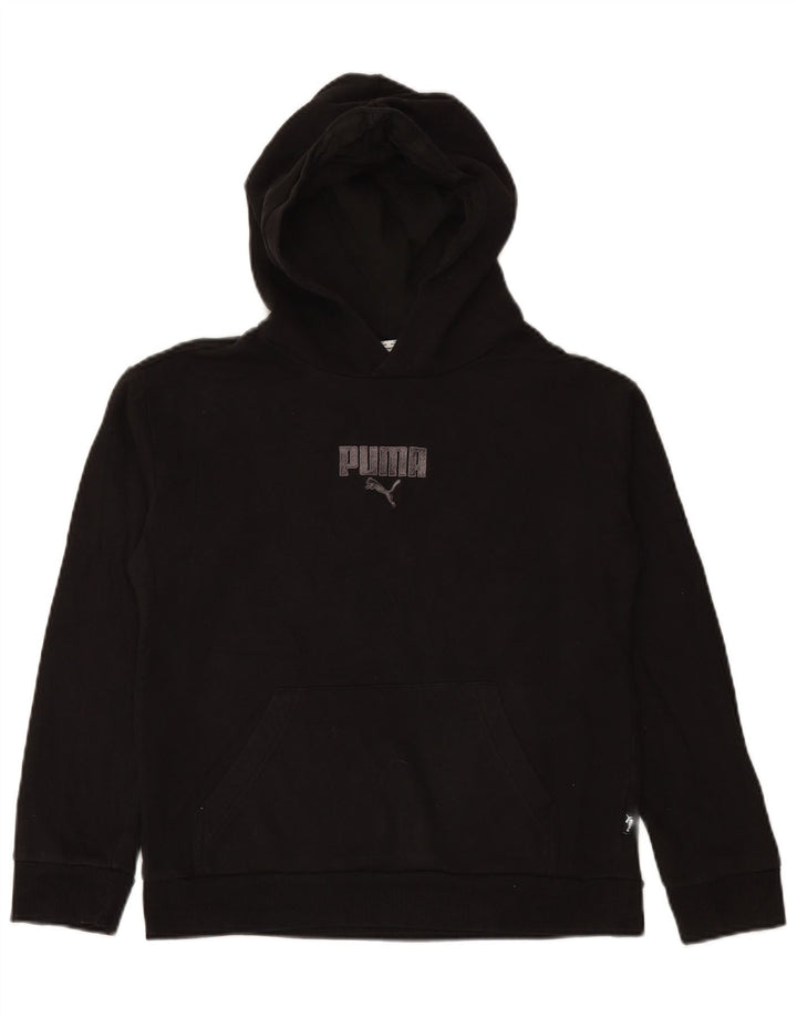 PUMA Sudadera con capucha para niños 13-14 años Grande Negro