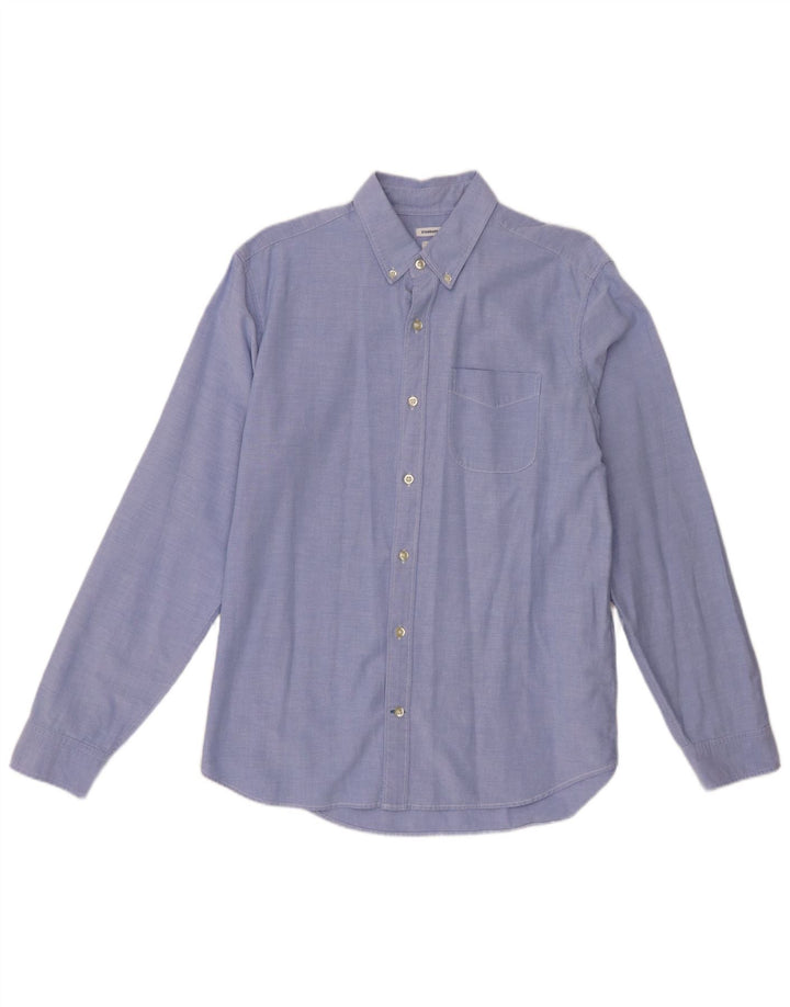 Camisa Gap de corte estándar de algodón azul medio para hombre