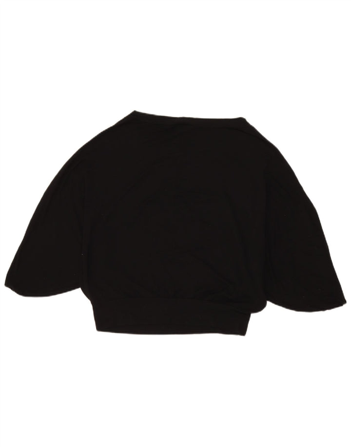 Liu Jo Mujer Batwing Graphic Top Manga 3/4 IT 40 Small Viscosa Negra