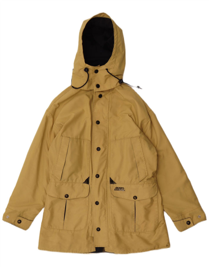 Musto Parka con capucha para hombre UK 40 Large Poliéster amarillo