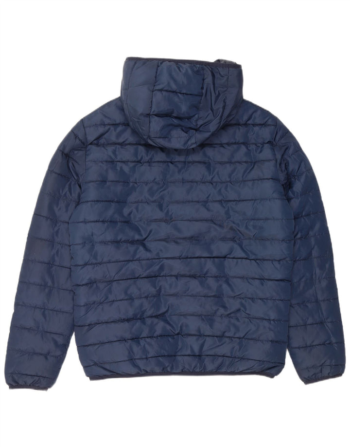 JACK & JONES Chaqueta acolchada con capucha para hombre UK 38 Medium Azul marino Poliéster
