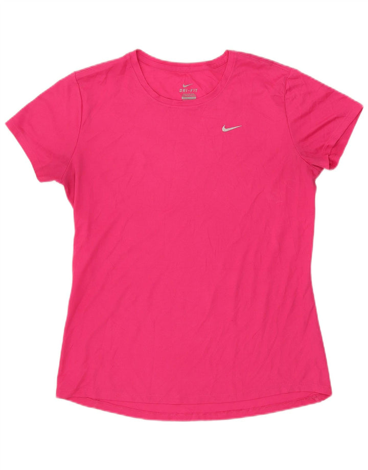 NIKE Camiseta Dri Fit para Mujer UK 40 Grande Rosa