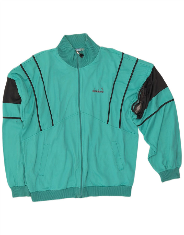 DIADORA Chaqueta de chándal para hombre IT 54 XL Turquesa Colorblock