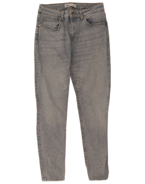 Zara Vaqueros pitillo para mujer EU 38 Small W28 L28 Algodón azul