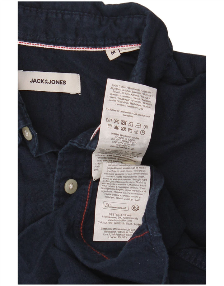 Camisa Jack & Jones Hombre Medium Azul Marino Algodón