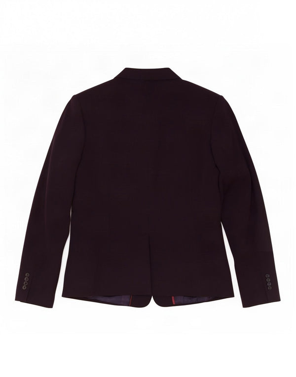 Marks & Spencer Chaqueta tipo blazer de 3 botones para mujer UK 40 XL Poliéster morado