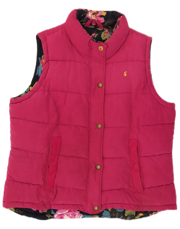 Chaleco acolchado para mujer Joules Reino Unido 44 Grande Rosa