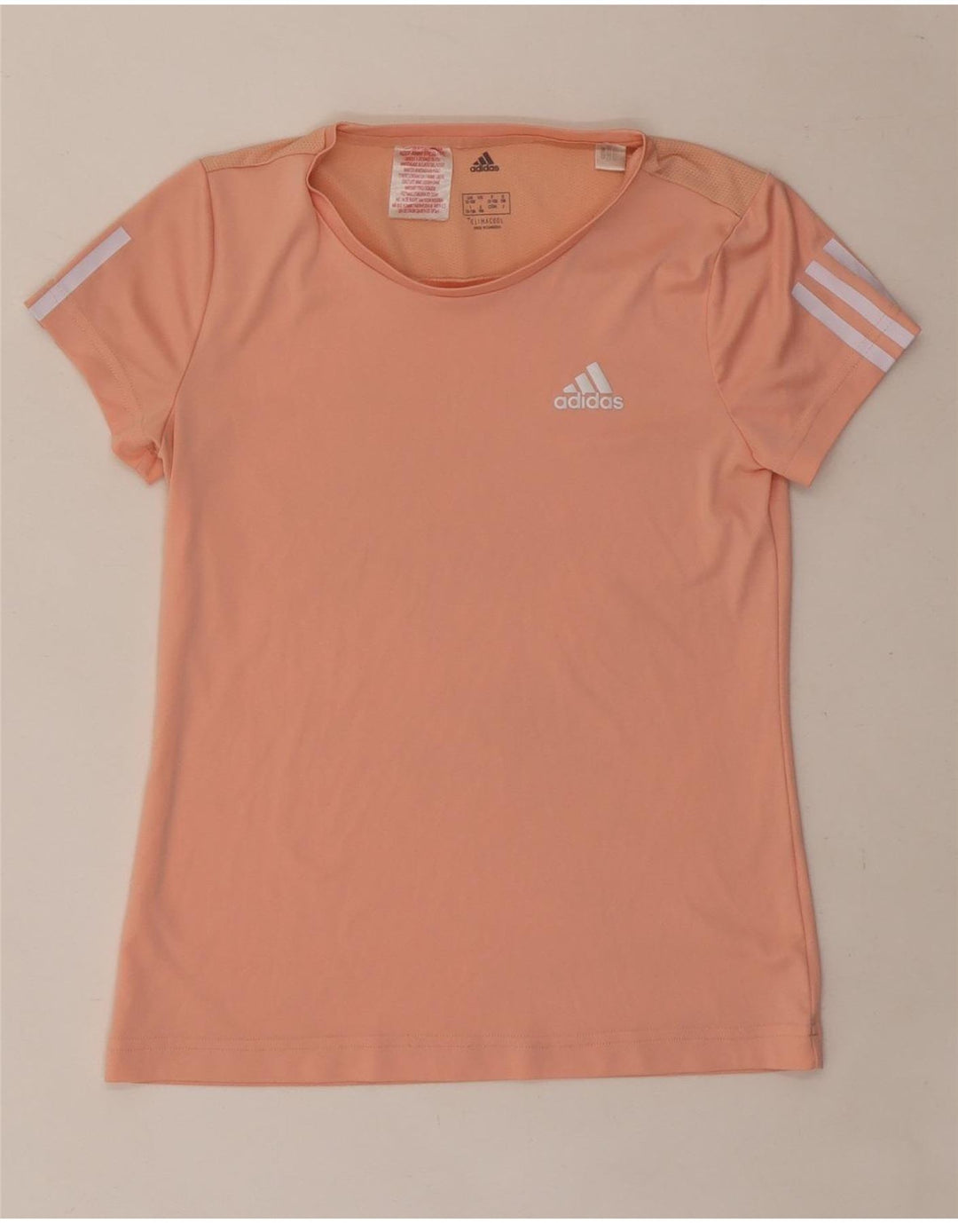 ADIDAS Girls Climacool T-Shirt Top 12-13 Years Pink Vintage Adidas and Second-Hand Adidas from Messina Hembry 