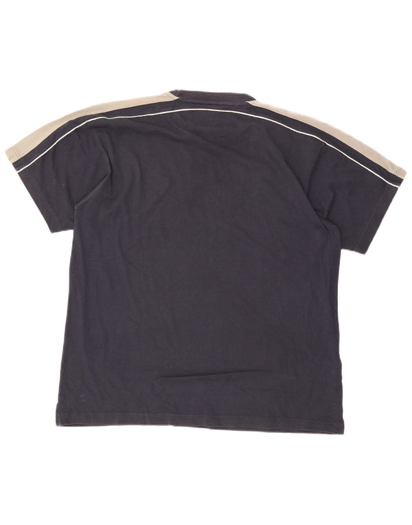 Champion Camiseta para hombre Top 2XL Azul marino Colorblock