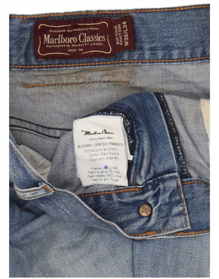 Marlboro Classics Vaqueros rectos para hombre W36 L34 Algodón azul