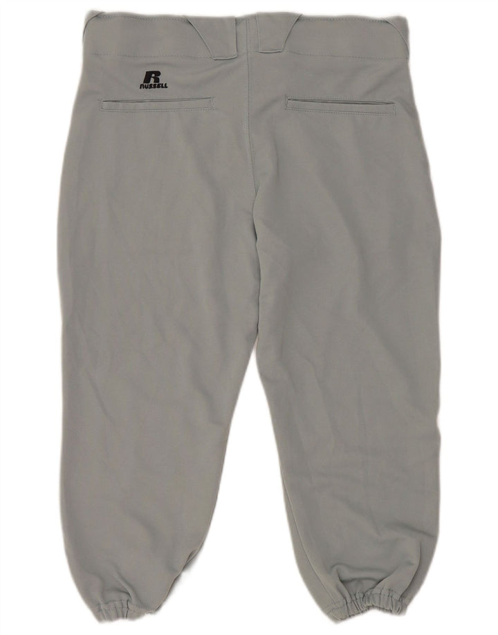 RUSSELL ATHLETIC Joggers para hombre Pantalones capri medianos W32 L19 Poliéster gris