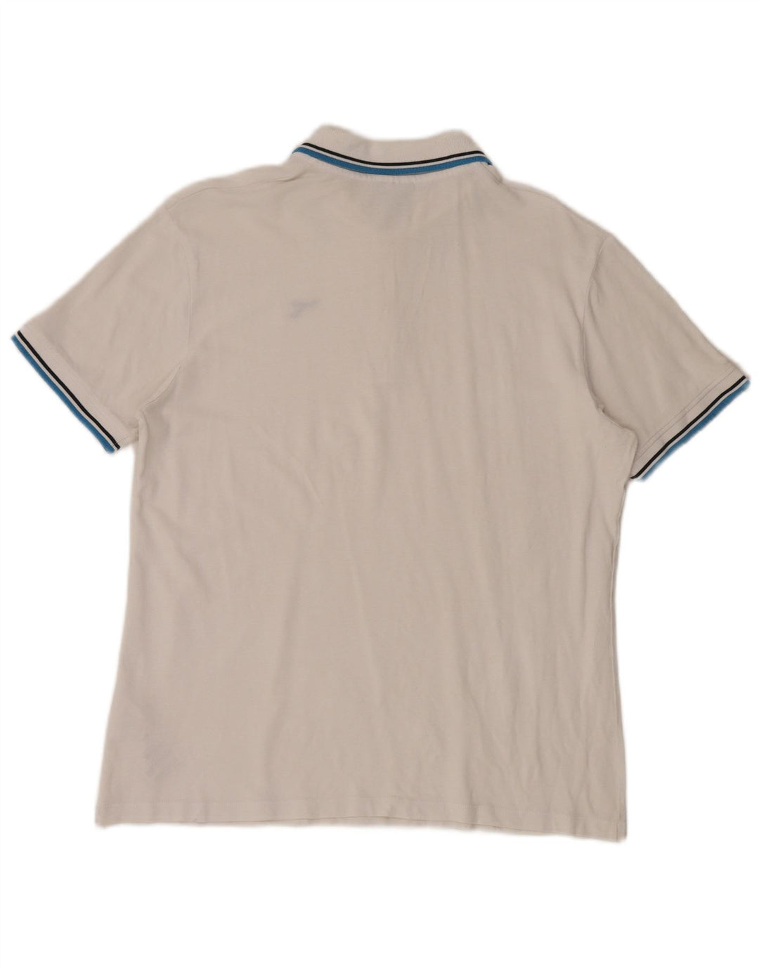 Diadora Polo Hombre Grande Blanco Algodón