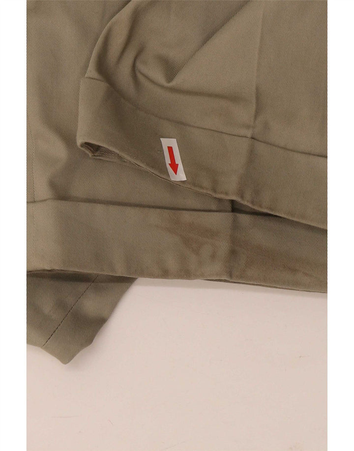 Marks & Spencer Pantalón chino con pinzas para hombre W34 L29 Poliéster gris