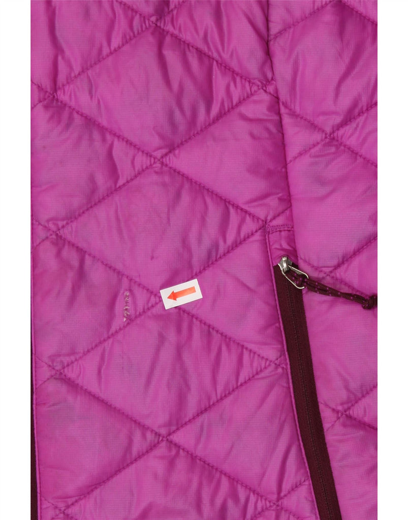 COLUMBIA Womens Oversized Padded Jacket UK 10 Small Pink Nylon Vintage Columbia and Second-Hand Columbia from Messina Hembry 