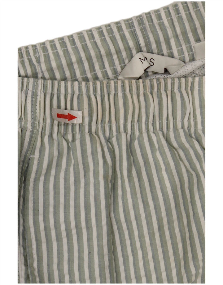 Marks & Spencer Bañador Regular Fit para Hombre con Rayas Verdes Grandes