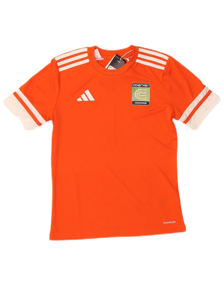 ADIDAS Camiseta gráfica Aeroready para niños 11-12 años Bloque de color naranja