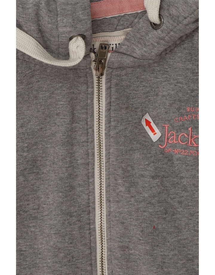 Jack Wills Suéter con capucha y cremallera extragrande para mujer, talla grande, gris, Reino Unido 40