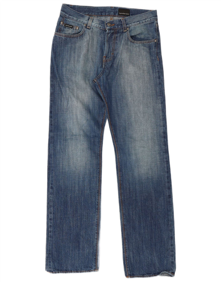 Calvin Klein Jeans rectos para hombre W30 L31 Algodón azul